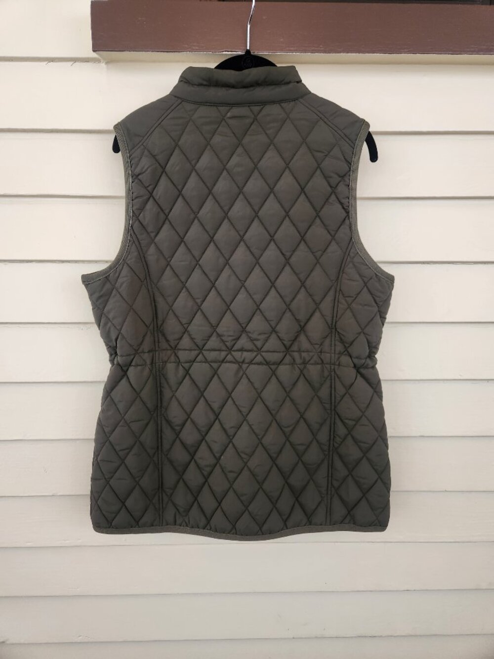 NWOT Northstyle Mock Neck Cinch Waist Puffy Vest Hunter Green M - Picture 12 of 12